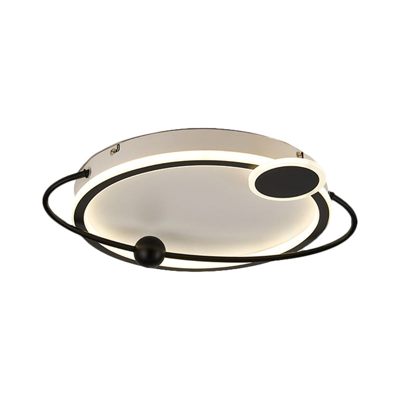 Contemporary Gold/Black Led Flush Ceiling Light Warm/White 19/23.5 Dia
Or
Modern Dia