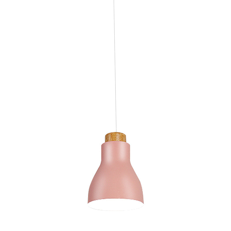 Nordic Half-Bottle Pendant Light - Stylish Metallic Hanging For Balcony And Study Room