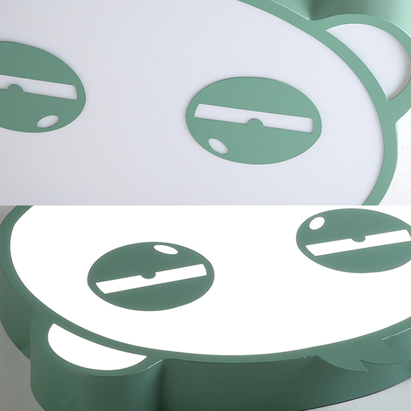 Here Are Two Options:
1. Panda Flushmount Nursery Light - Colorful Animal Led Ceiling Lamp
2.