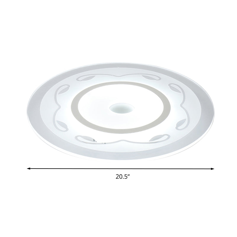 Modern Acrylic Flower Shape Ceiling Lamp In White - Perfect For Childs Bedroom