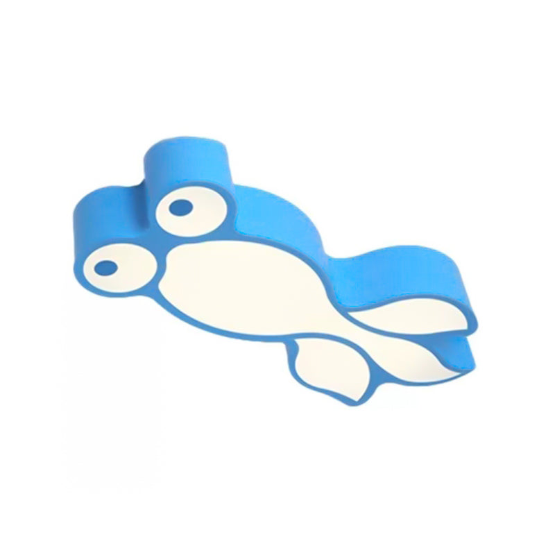 Adorable Little Goldfish Ceiling Light: Acrylic Led Flush Mount For Kids Bedrooms
