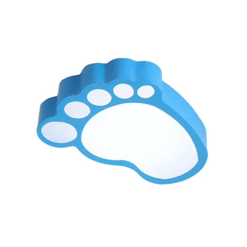 Cute Modern Led Baby Foot Ceiling Lamp For Kindergarten