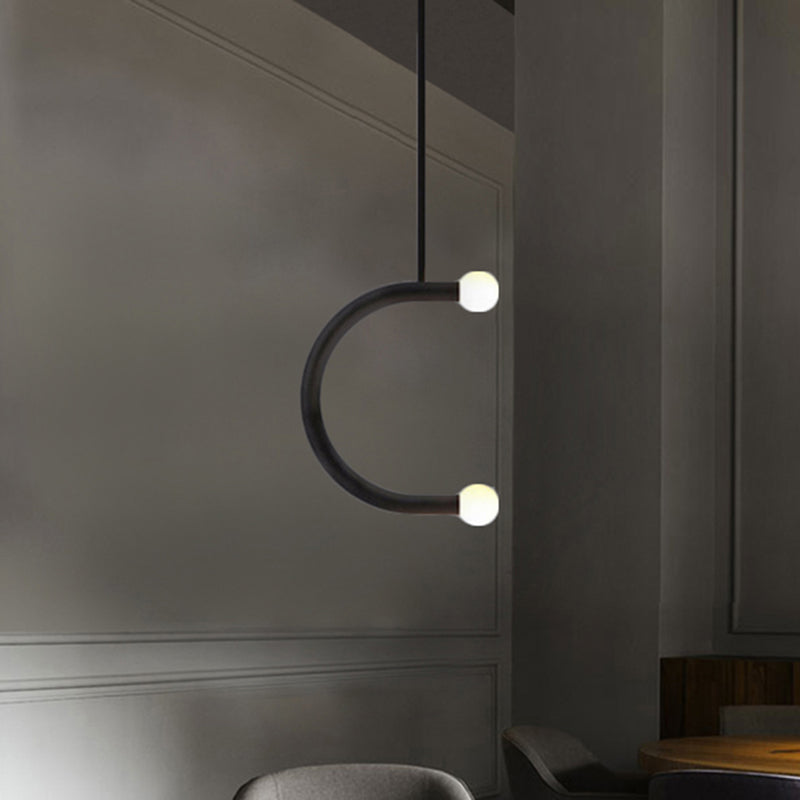 C-Shaped Metal Black Led Pendant Light For Dining Room - Simple Style
Or
Simple Style