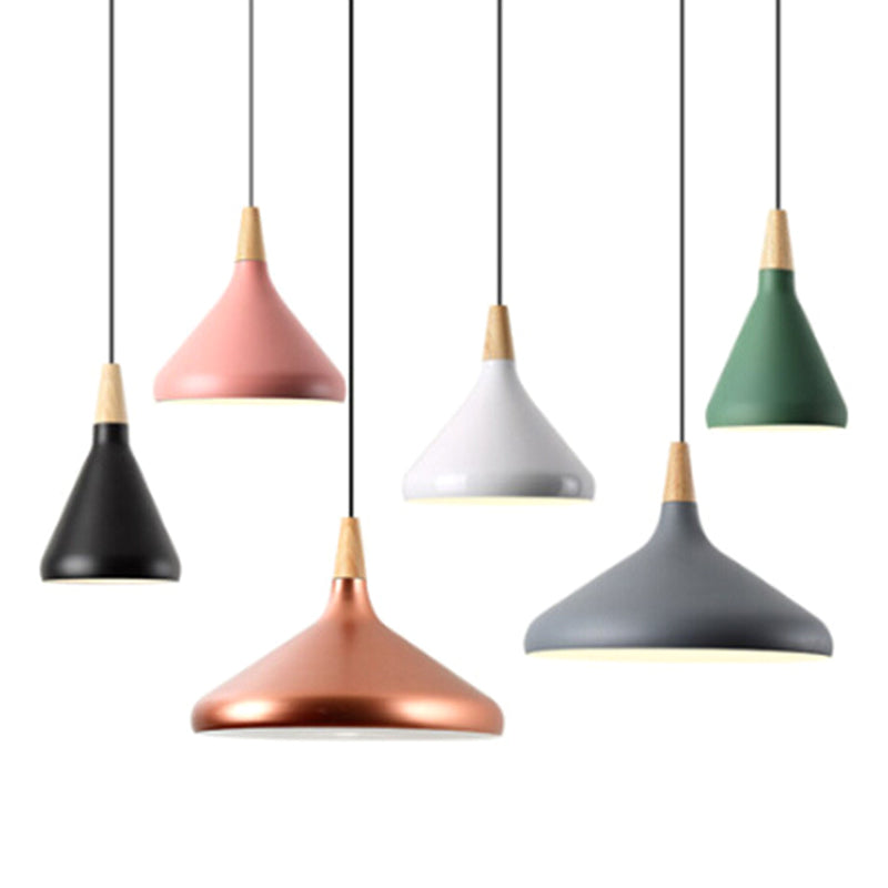 Simplicity Pendant Light: Nordic Macaroon Aluminum Lampshade | Multi Color Options Ideal 1-Light