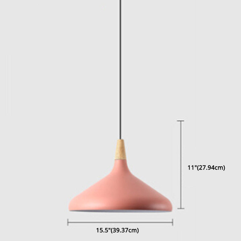 Simplicity Pendant Light: Nordic Macaroon Aluminum Lampshade | Multi Color Options Ideal 1-Light