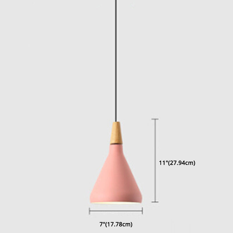 Simplicity Pendant Light: Nordic Macaroon Aluminum Lampshade | Multi Color Options Ideal 1-Light