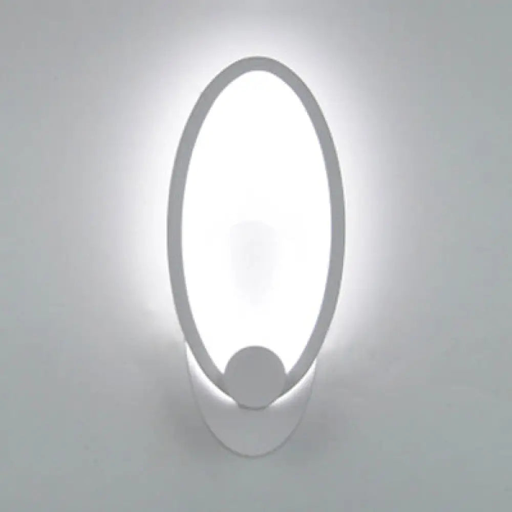 Acrylic Led Wall Sconce Light In Triangle Oval And Teardrop Shapes - Warm Or White /