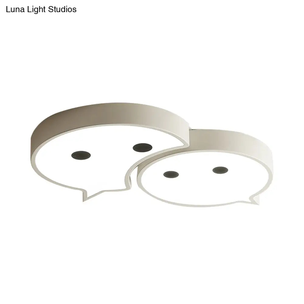 Baby Elf Led Ceiling Mount Light: Charming Metal And Acrylic Lamp For Child’s Bedroom