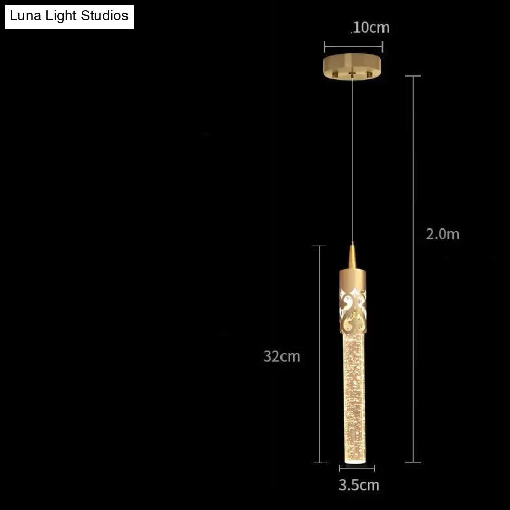Bedside Chandelier Simple Creative Luxury Crystal Single Head Two Tv Background Wall Pendant