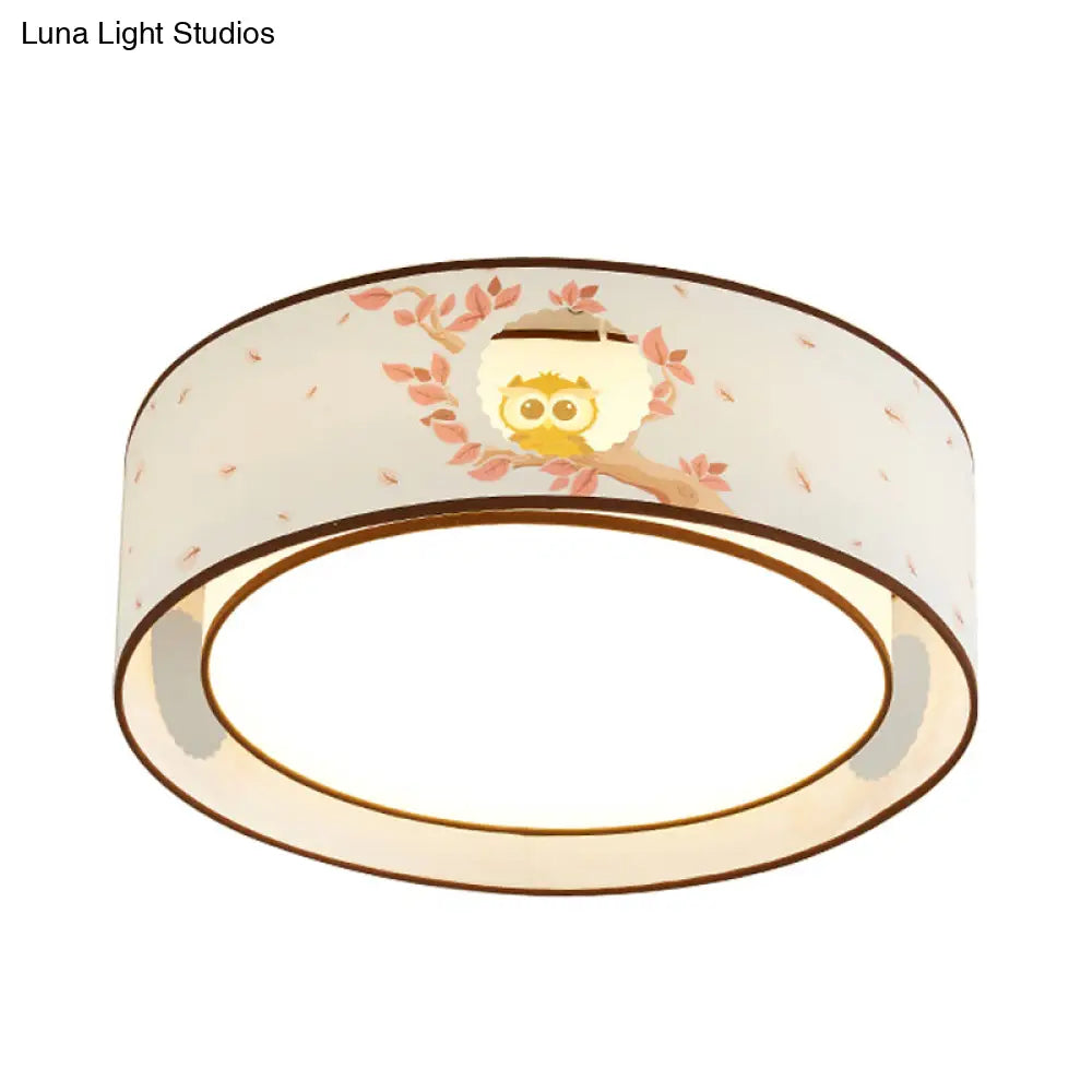 Cartoon Flush Mount Ceiling Light: Acrylic Fixture For Kindergarten