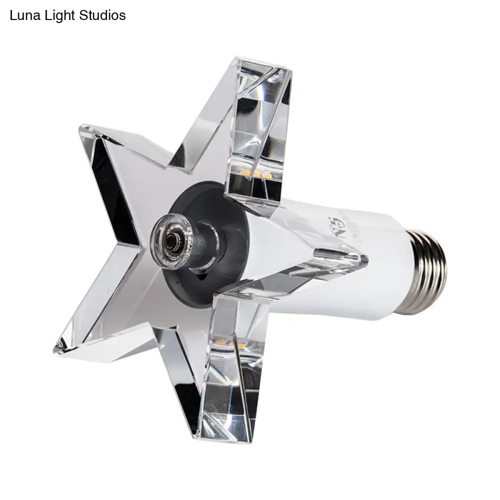 Contemporary Led Star - Shaped Crystal Ceiling Lamp For Hallway