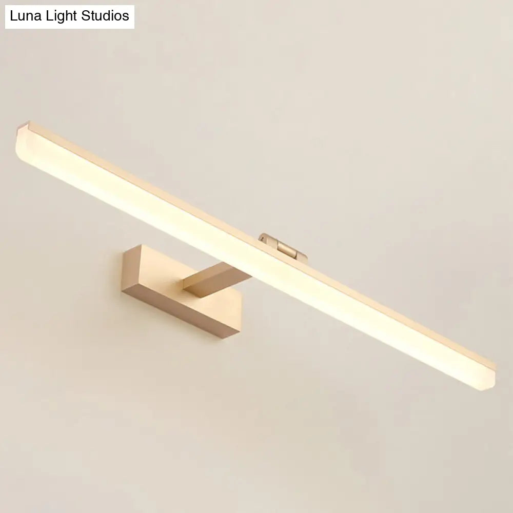 Contemporary Led Wall Vanity Sconce - Metal Design Stylish Bathroom Lighting