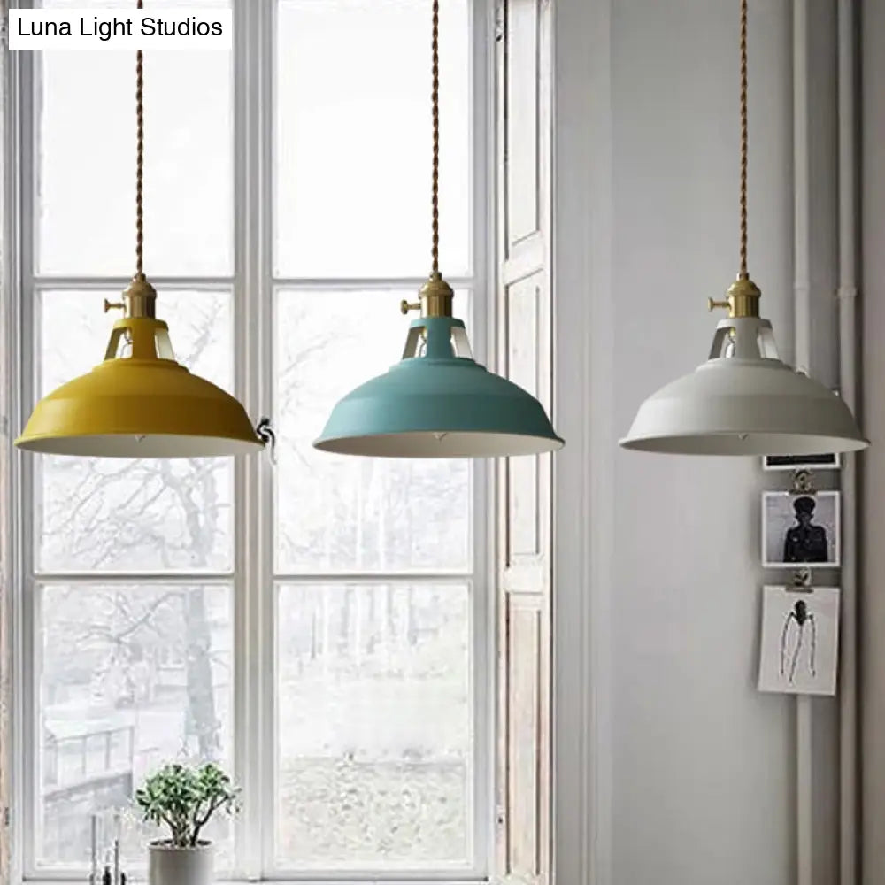 Contemporary Metal Barn Pendant Light Fixture For Restaurants
