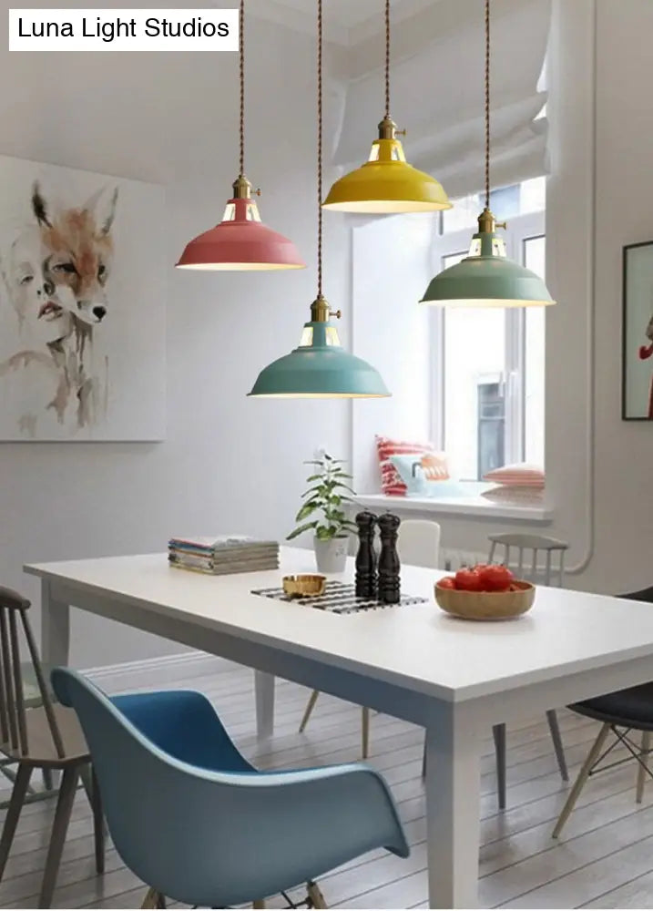 Contemporary Metal Barn Pendant Light Fixture For Restaurants