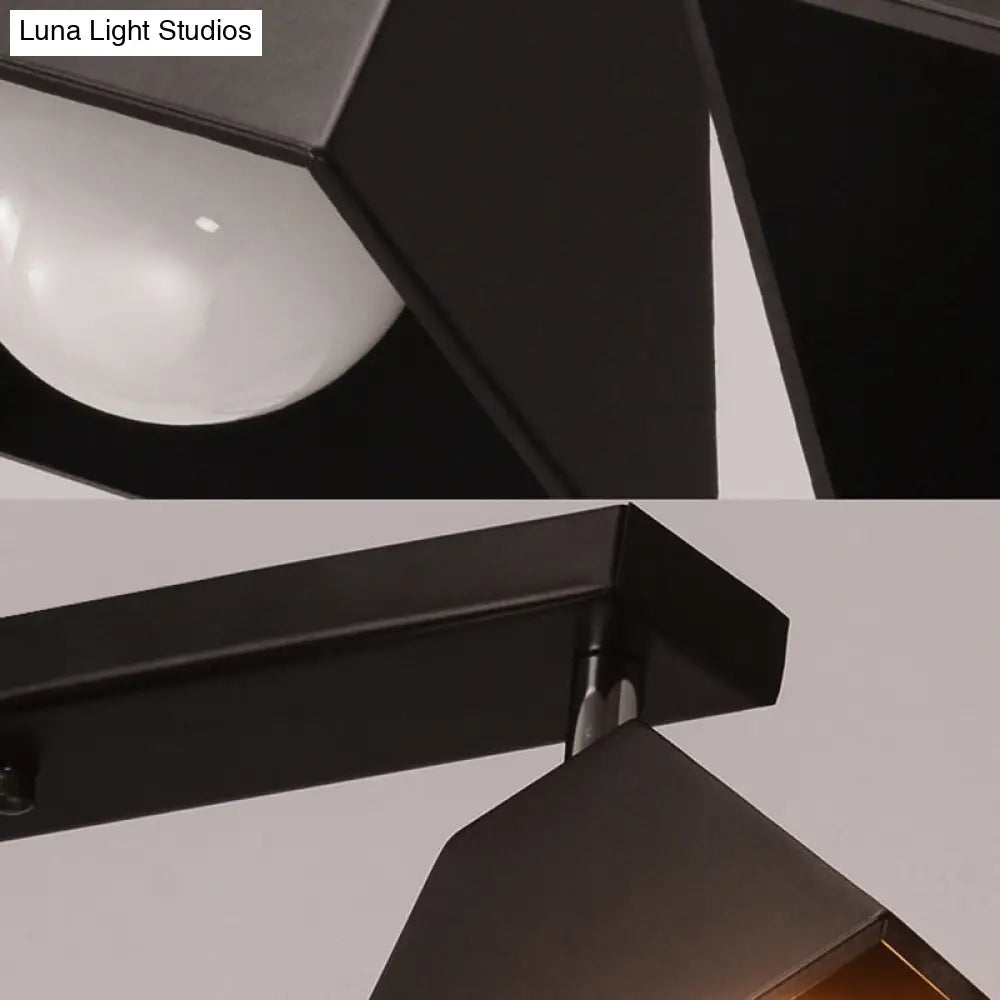 Craftsman Flush Mount Ceiling Light - Modern Metal Design For Office Or Clothing Store