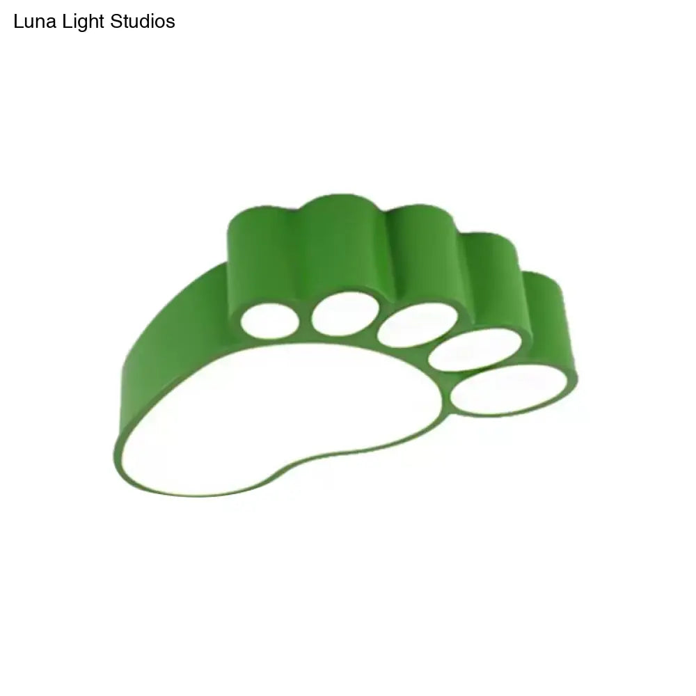 Cute Modern Led Baby Foot Ceiling Lamp For Kindergarten