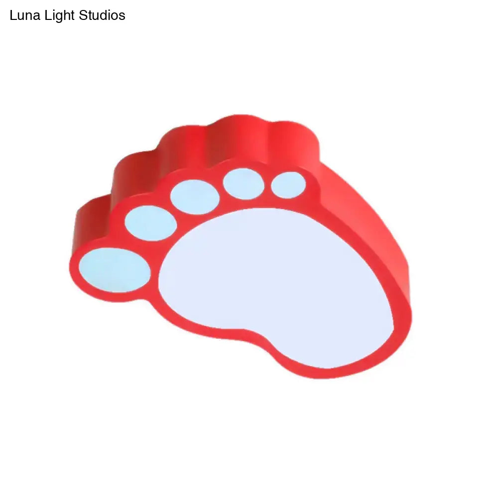 Cute Modern Led Baby Foot Ceiling Lamp For Kindergarten