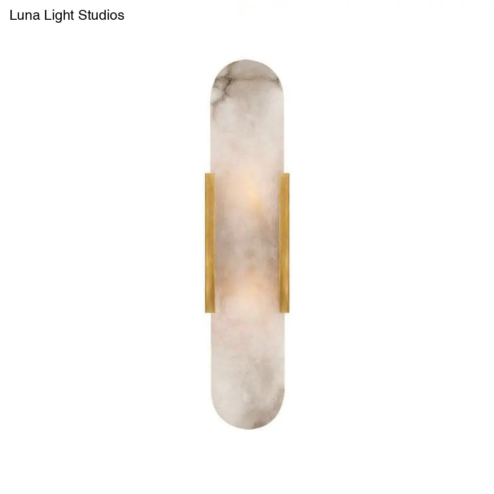 Gold Metal Wall Lamp With Postmodern Design And 1 Light For Living Rooms