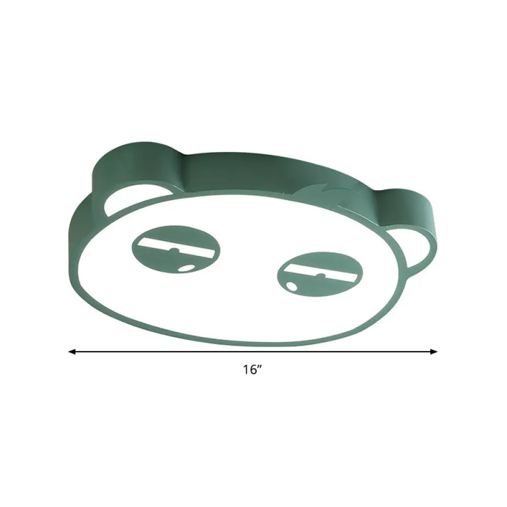 Here Are Two Options:
1. Panda Flushmount Nursery Light - Colorful Animal Led Ceiling Lamp
2.