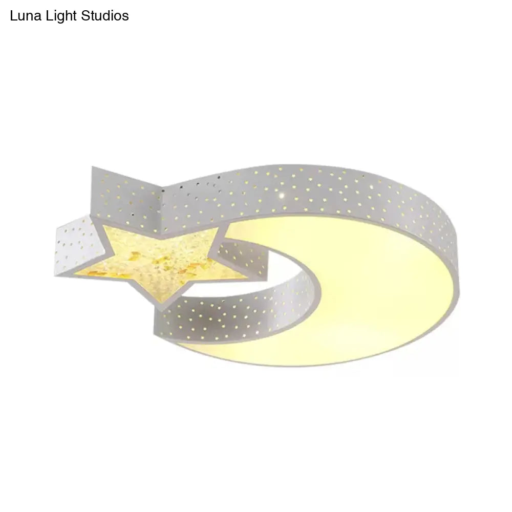 Hollow Star Moon Led Ceiling Light For Kids’ Study Room