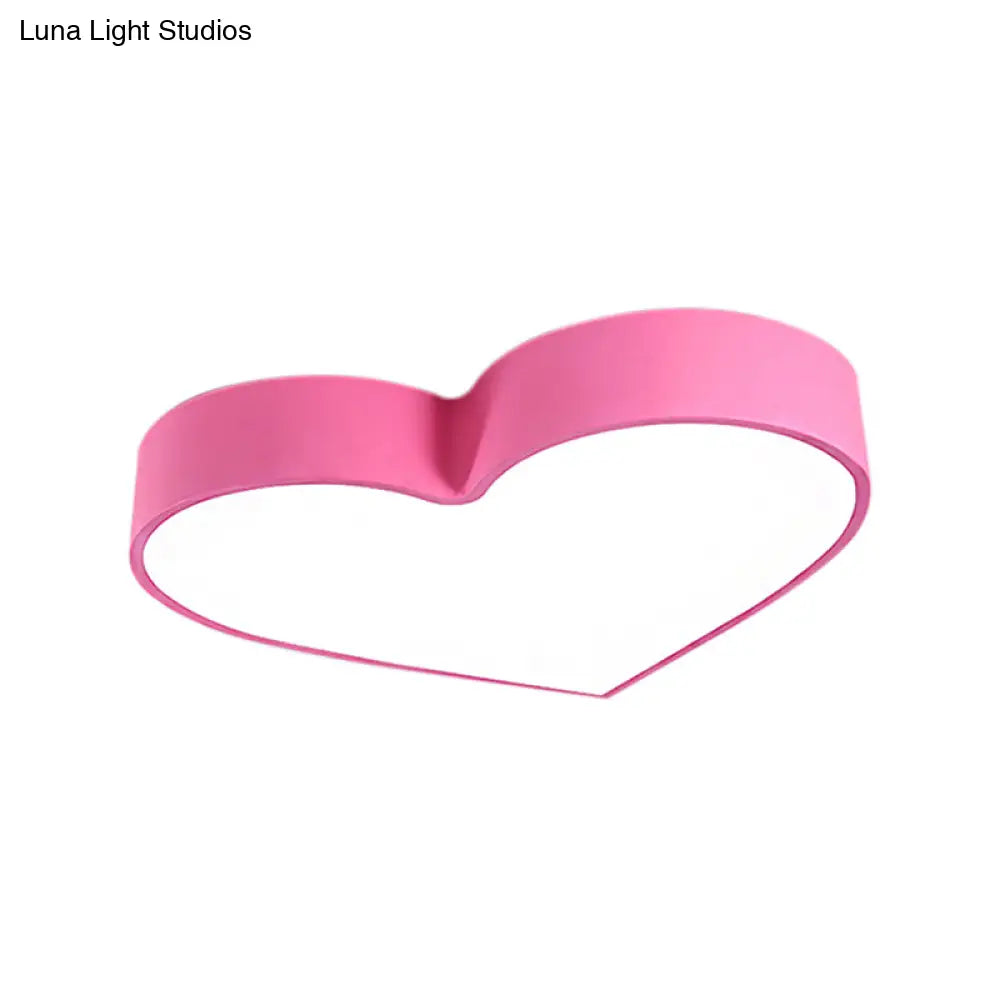 Led Ceiling Lamp For Boy Girl Bedroom - Modern Acrylic Flush Light In Candy Colors