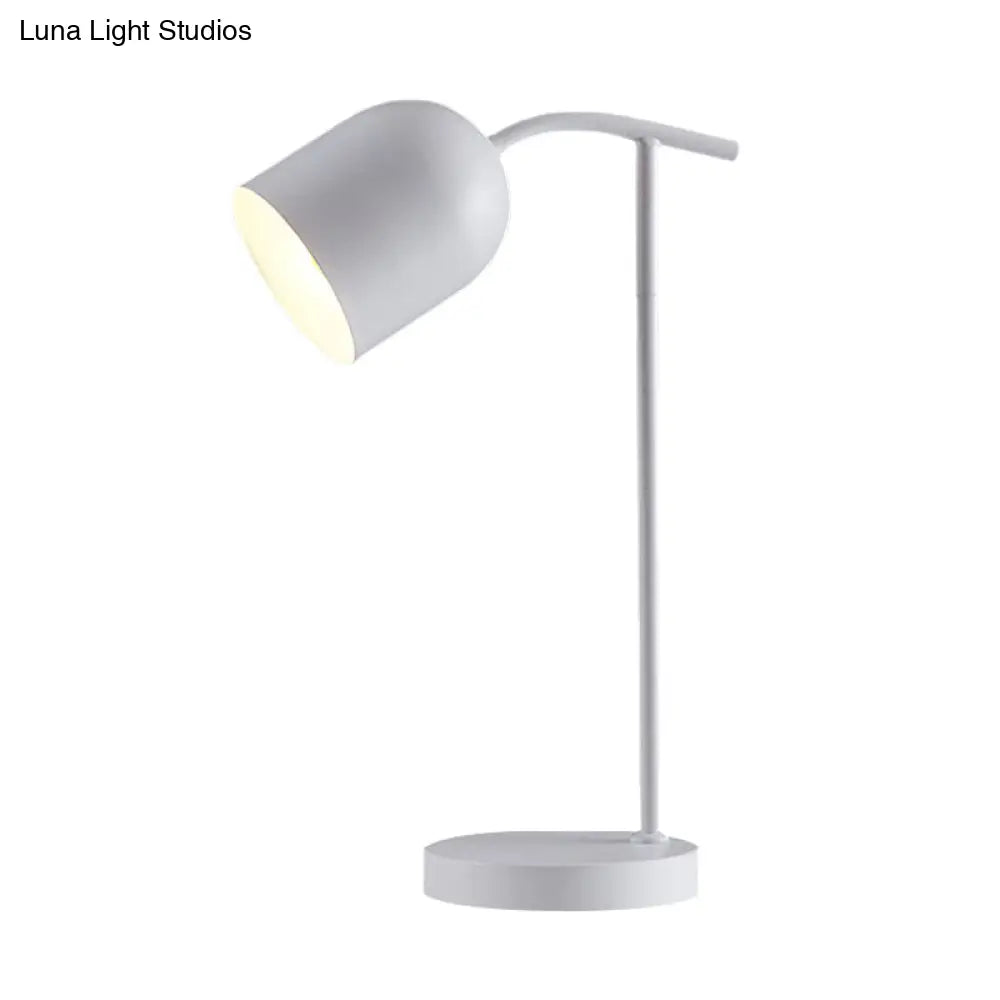Macaron Led Metallic Book Light With White/Black/Yellow Finish - Ideal For Bedside Reading Desk