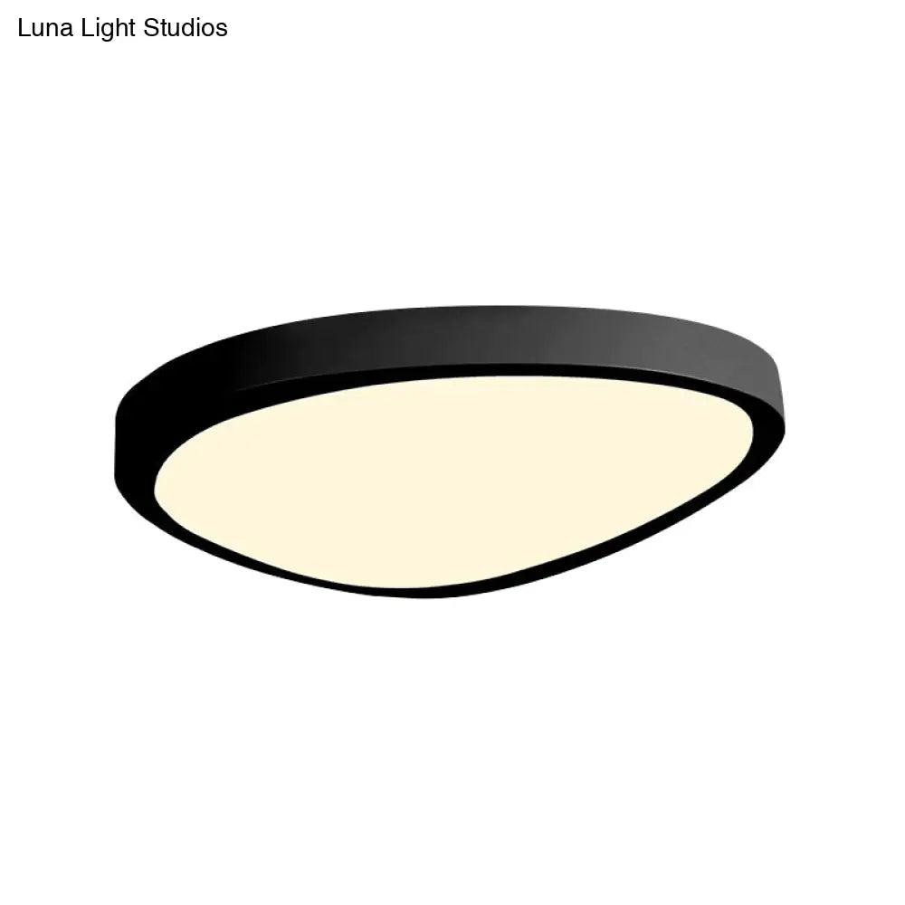 Macaron Loft Acrylic Triangle Led Flush Ceiling Light For Baby Room - Candy Colored Lamp