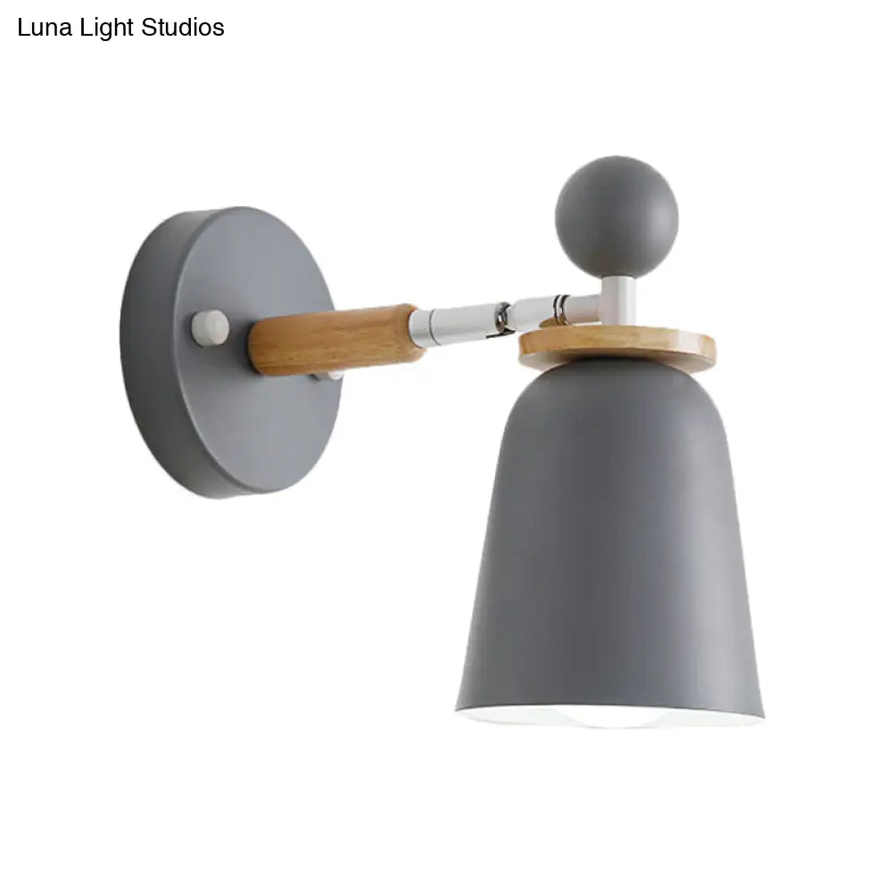 Macaron Loft Undertint Sconce Lamp - Baby Bedroom Bell Wall Light