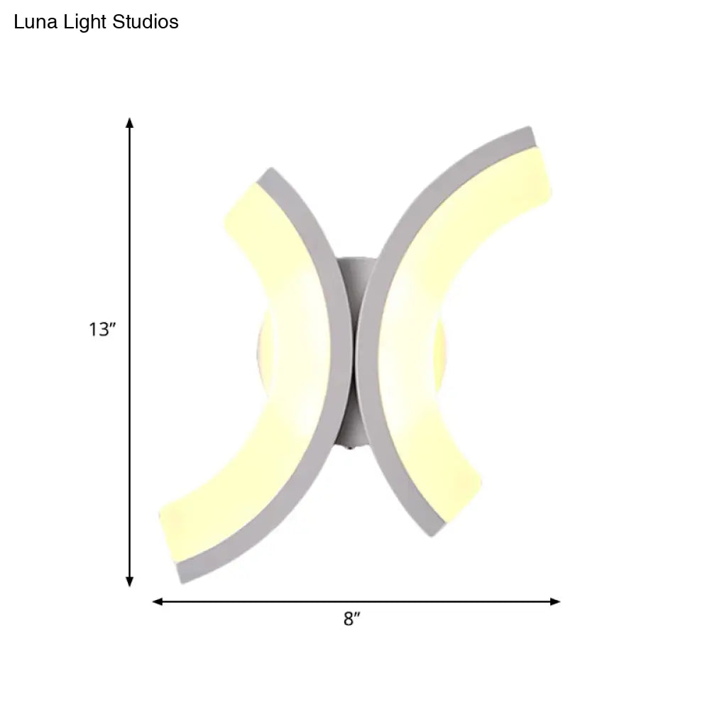 Minimalist Geometric Led Wall Sconce Warm/White Light