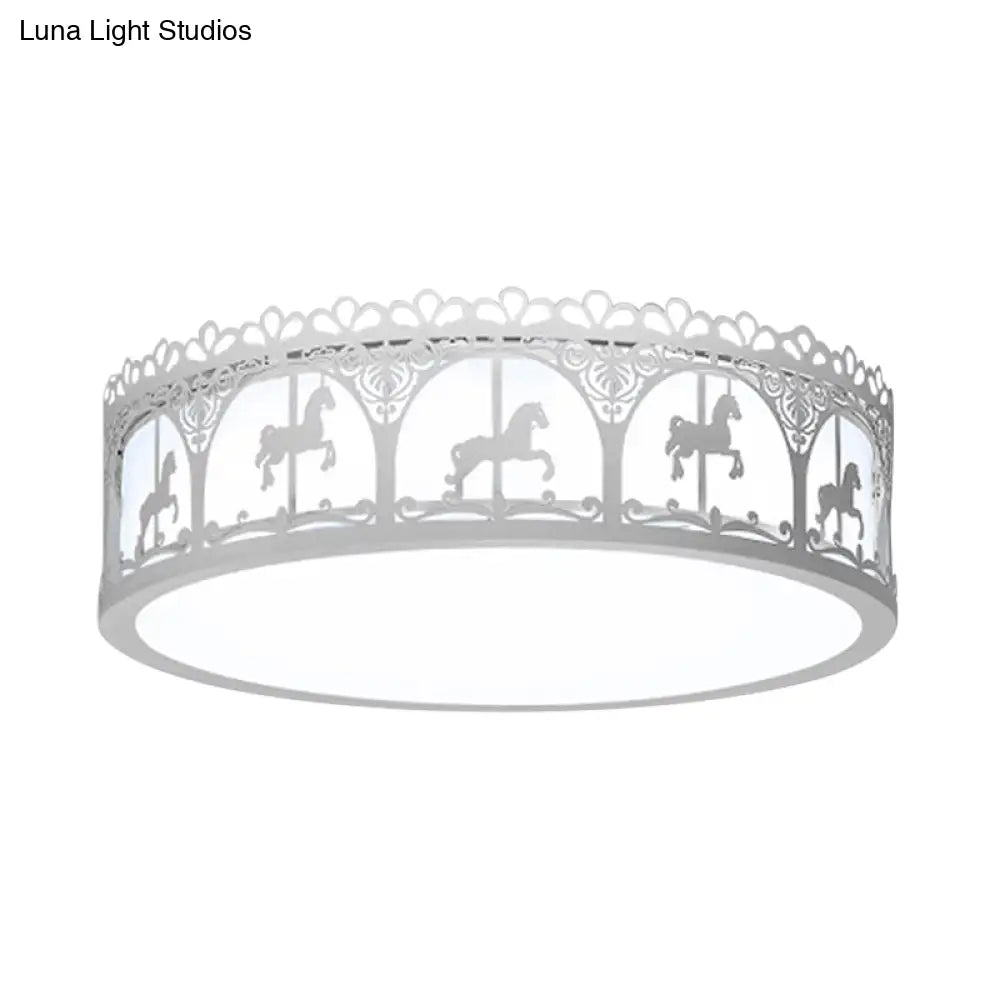 Modern Acrylic Flush Mount Ceiling Light: Perfect For Kid’s Bedroom