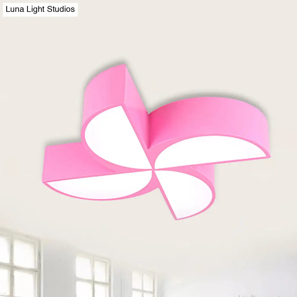 Modern Acrylic Toy Windmill Ceiling Light: Perfect For Game Rooms And Hallways Pink / 19.5 White
