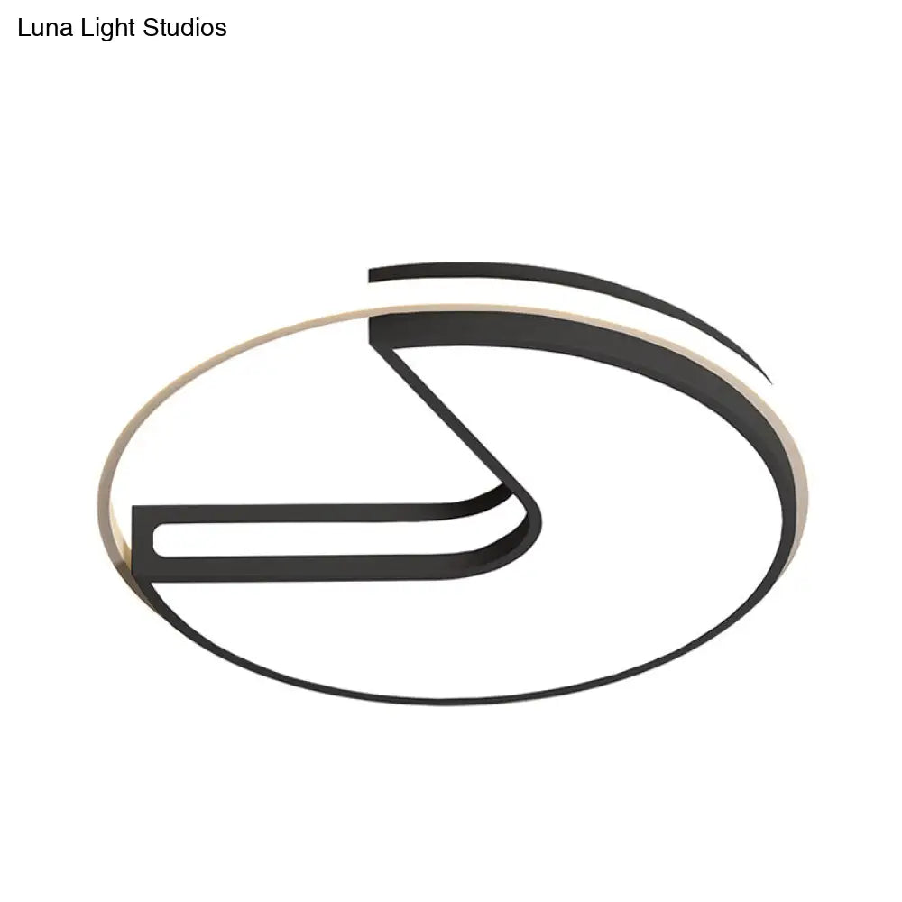 Modern Black And White Acrylic Led Ceiling Light For Hallway