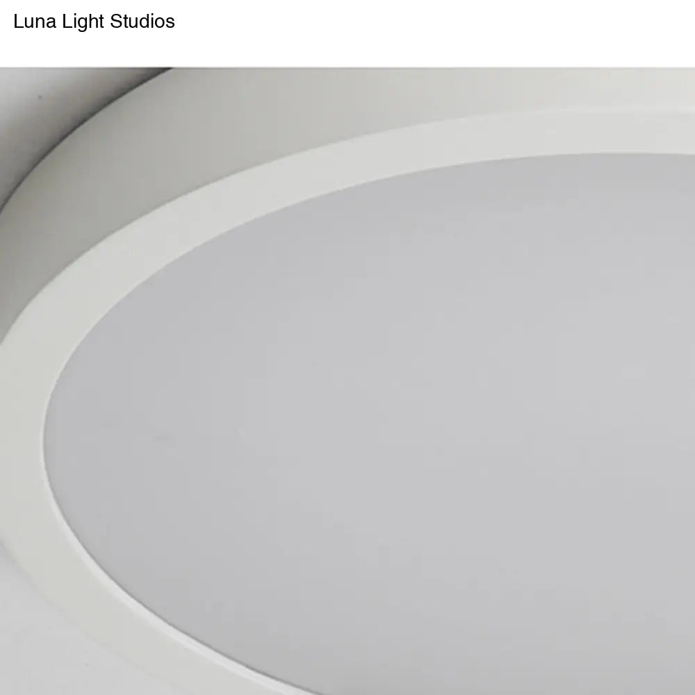 Modern Drum Flush Mount Light With Wood And Acrylic Shade For Kids Bedroom