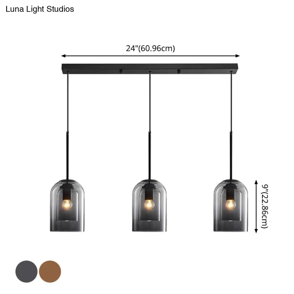 Modern Glass Bell Pendant Lamp For Stylish Bedroom Ceiling