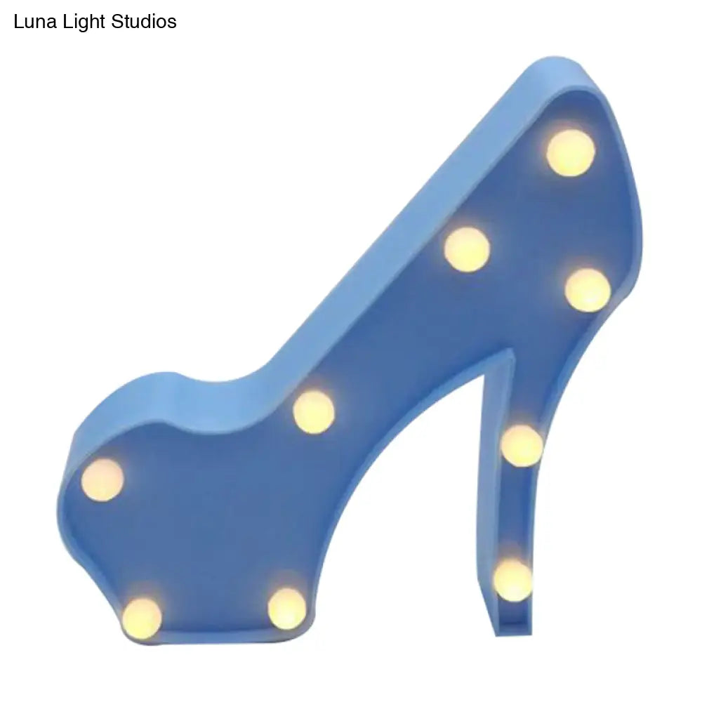 Modern Led Night Lamp For Girls Room With Funky Plastic Design
