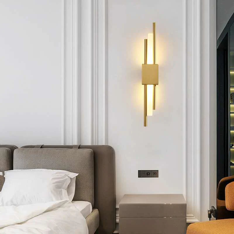 Modern Light Luxury Bedroom Copper Wall Lamp Copper Wall Lamps