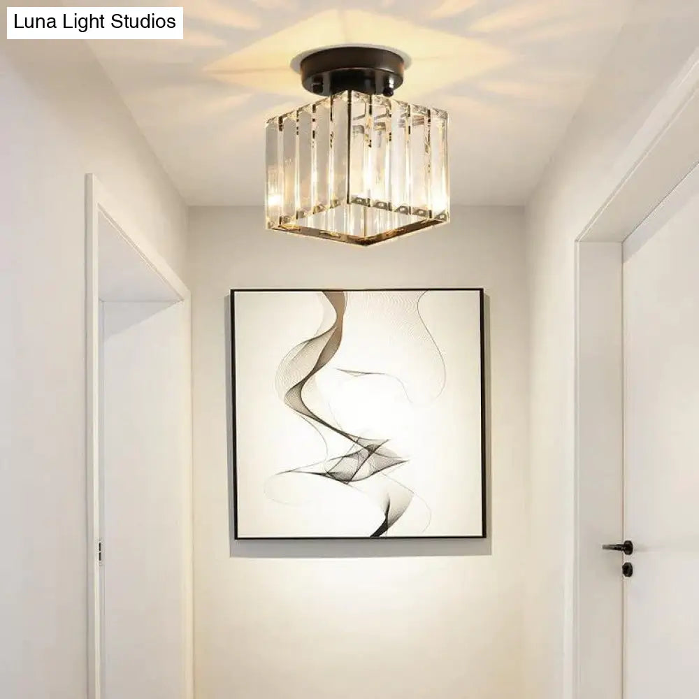 Nevaeh - Creative Simple Modern Square Crystal Corridor Porch Ceiling Lamp Ceiling