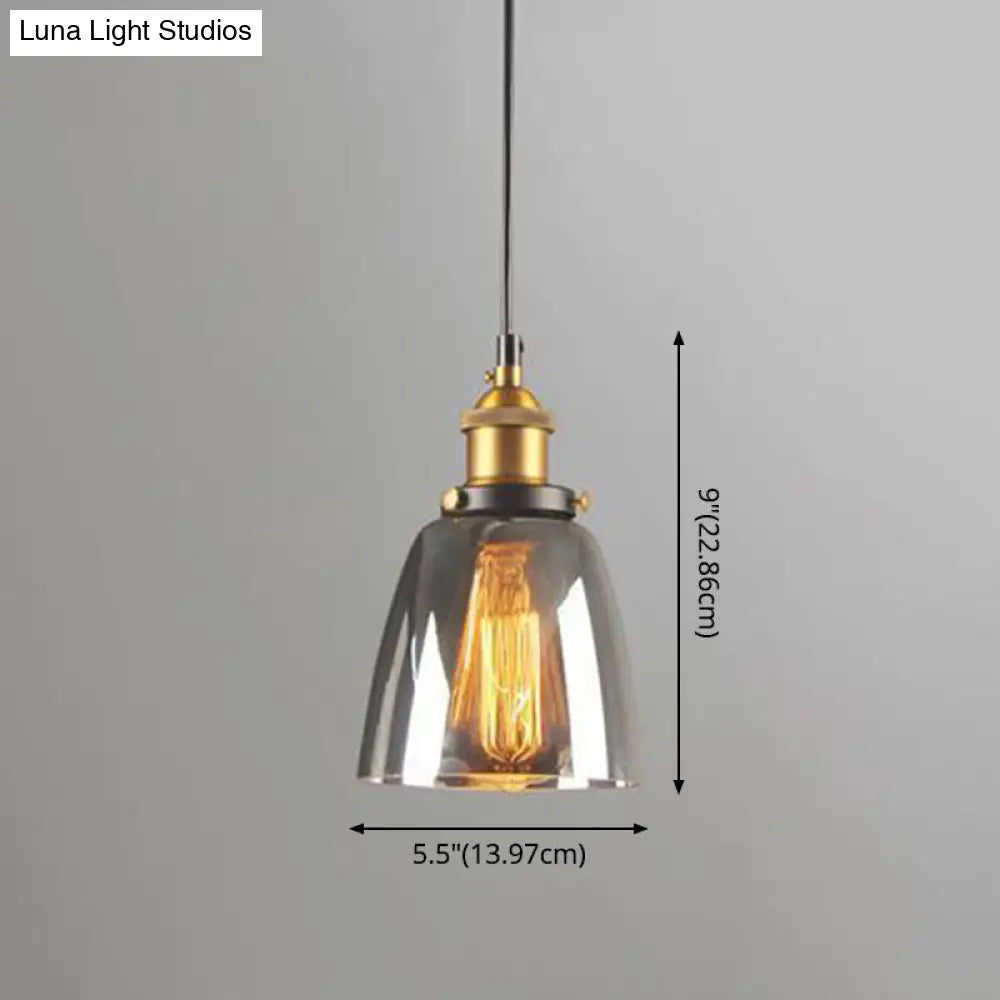 Nordic Industrial Mirrored Glass Pendant Ceiling Light With 1 Hanging