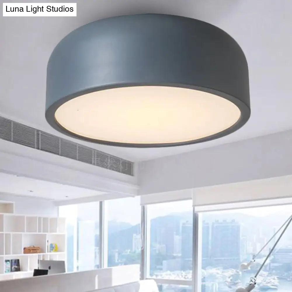 Nordic Led Ceiling Light For Kid’s Bedroom With Acrylic Dome Shade