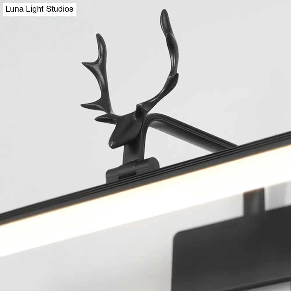 Nordic Light Rectangular Vanity Wall - Extravagant Style Metal Frame