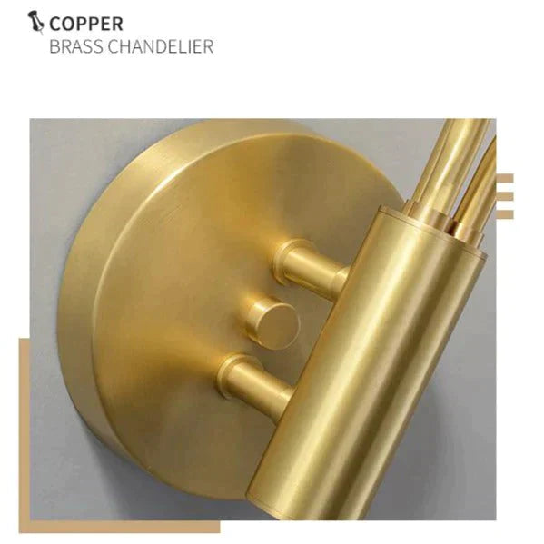 Nordic Minimalist Bedroom Bedside Light Corridor Aisle Full Copper Wall Lamp Lamps