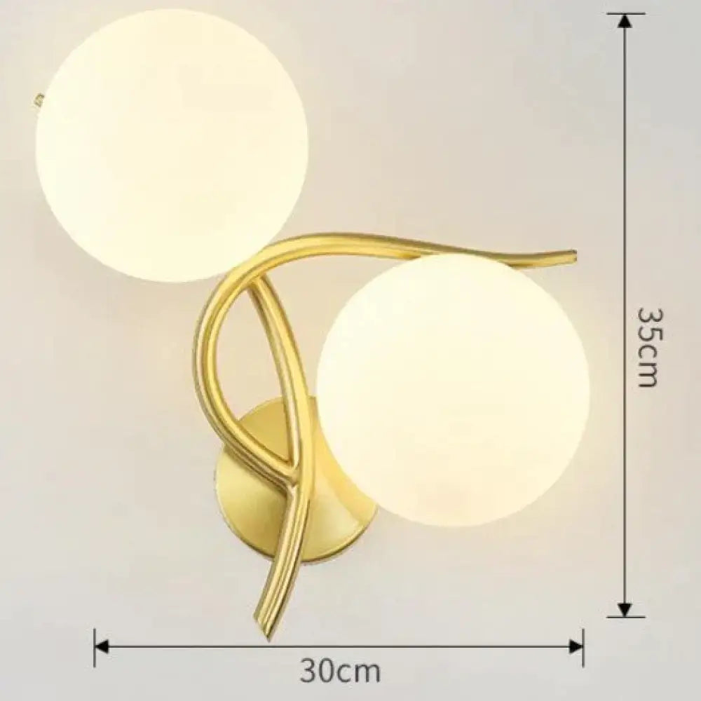 Nordic Minimalist Modern Living Room Corridor Bedroom Full Copper Wall Lamp Right Copper Wall Lamps
