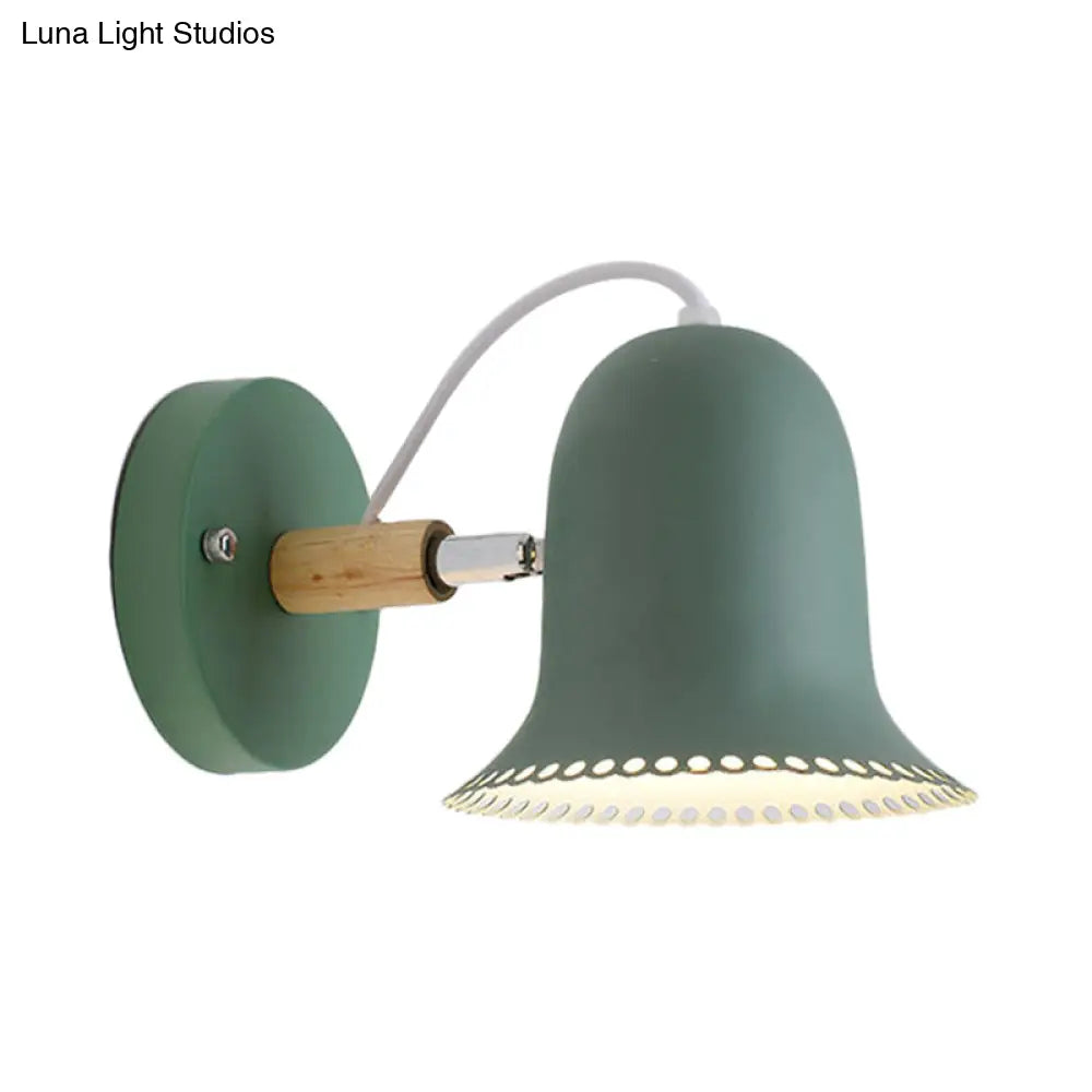 Rotatable Bell Sconce - Macaron Loft Wall Lamp For Childs Bedroom