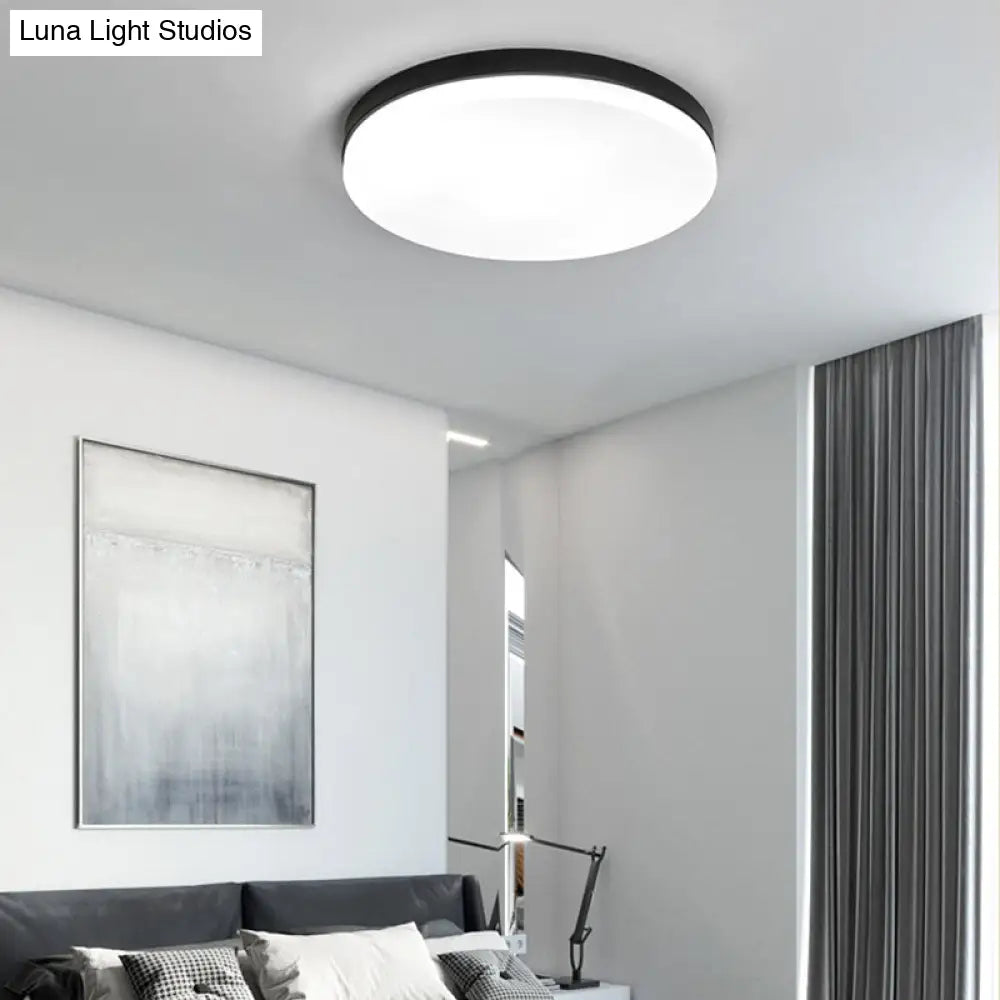 Simplicity Acrylic Flushmount Ceiling Light - Circle Design 11’/15’/19’ Diameter Warm/White