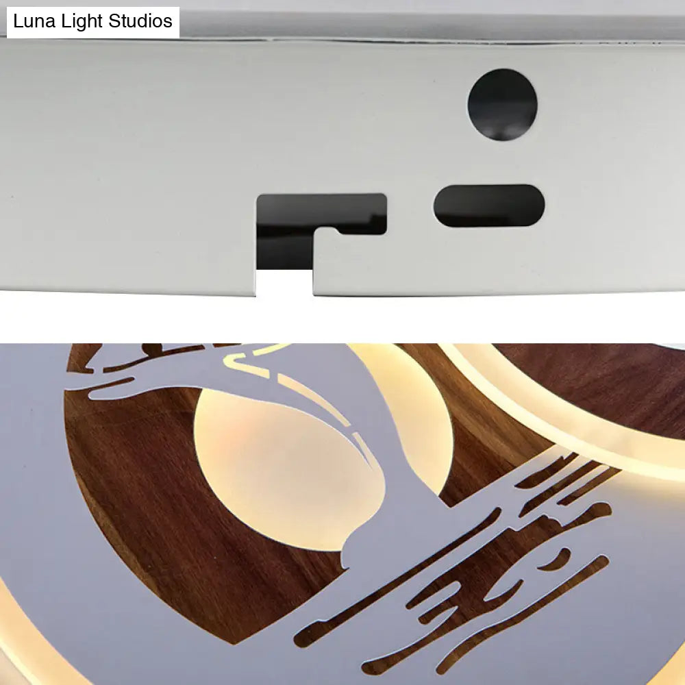 Sleek Acrylic Led Flush Mount Ceiling Light For Corridors Contemporary White Design