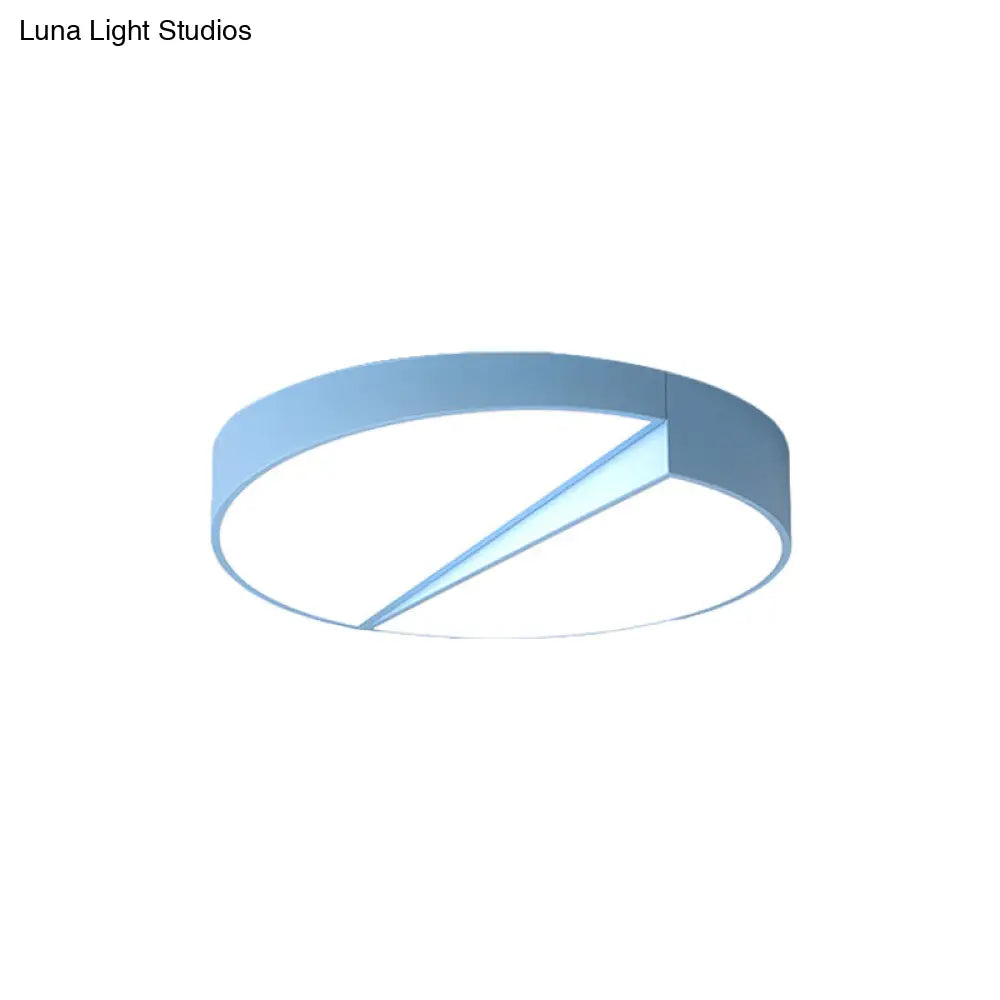 Stylish Half - Round Led Flush Ceiling Light For Dining Room - Macaron Loft Design