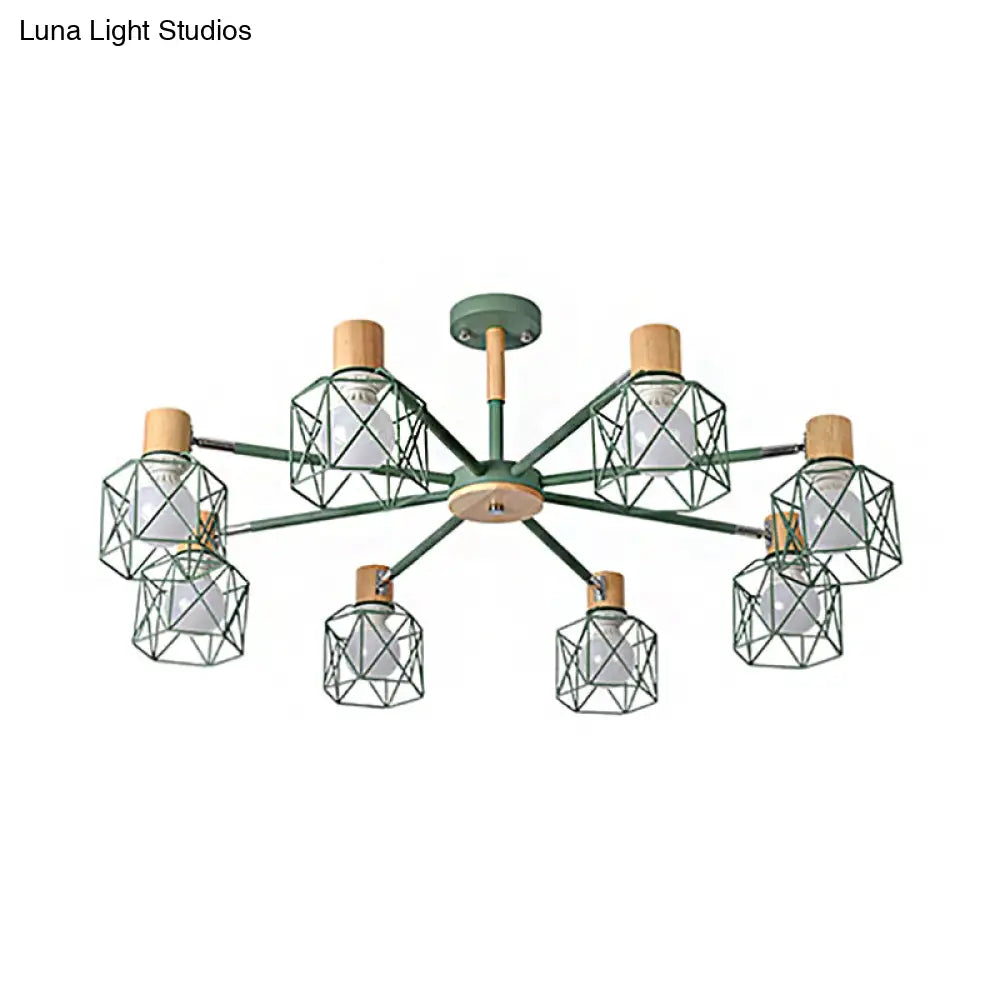 Stylish Macaron Ceiling Pendant: Metal Hanging Light For Nurseries