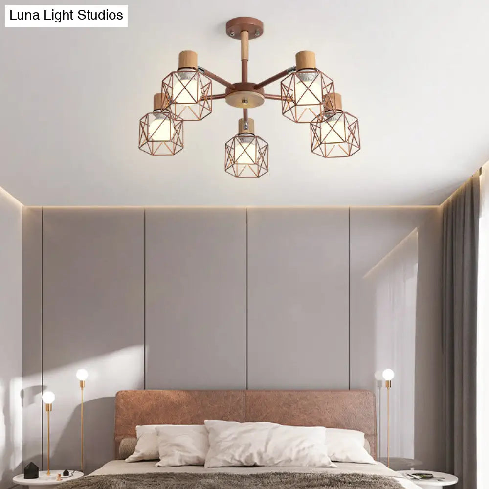 Stylish Macaron Ceiling Pendant: Metal Hanging Light For Nurseries