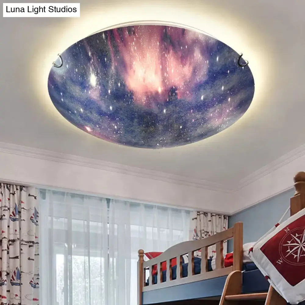 Stylish Multi-Color Led Ceiling Light For Nursing Room - Contemporary Design