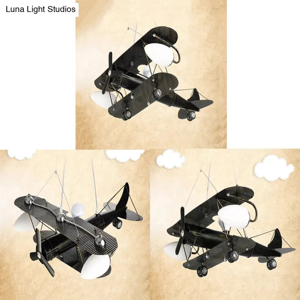 Vintage-Style Glider Kindergarten Metal Chandelier In Antique Brass
Note: Seo Is Important So Its